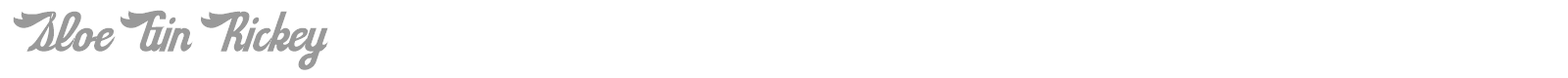 Sloe Gin Rickey font preview
